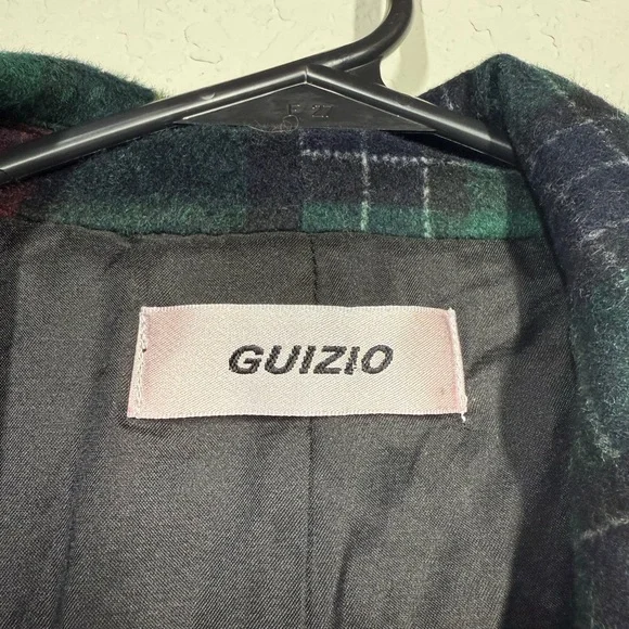 Danielle Guizio Plaid Oversized Wool Blend Blazer Size Small